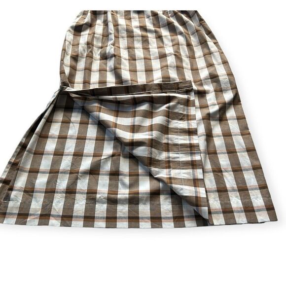 Maeve Anthropologie Belted Square-Neck Plaid Dress - Picture 7 of 14